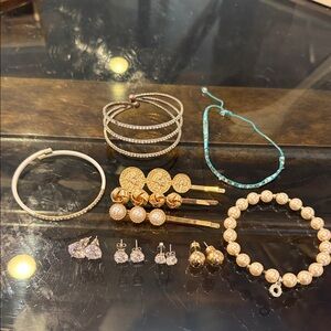 Elegant Gold and Silver Jewelry Set